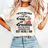 I Never Dreamed I'd Be This Crazy Old Grandma T-Shirt