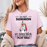 Do Not Summon My Inner Bitch T-Shirt