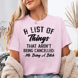 A List Of Things T-Shirt
